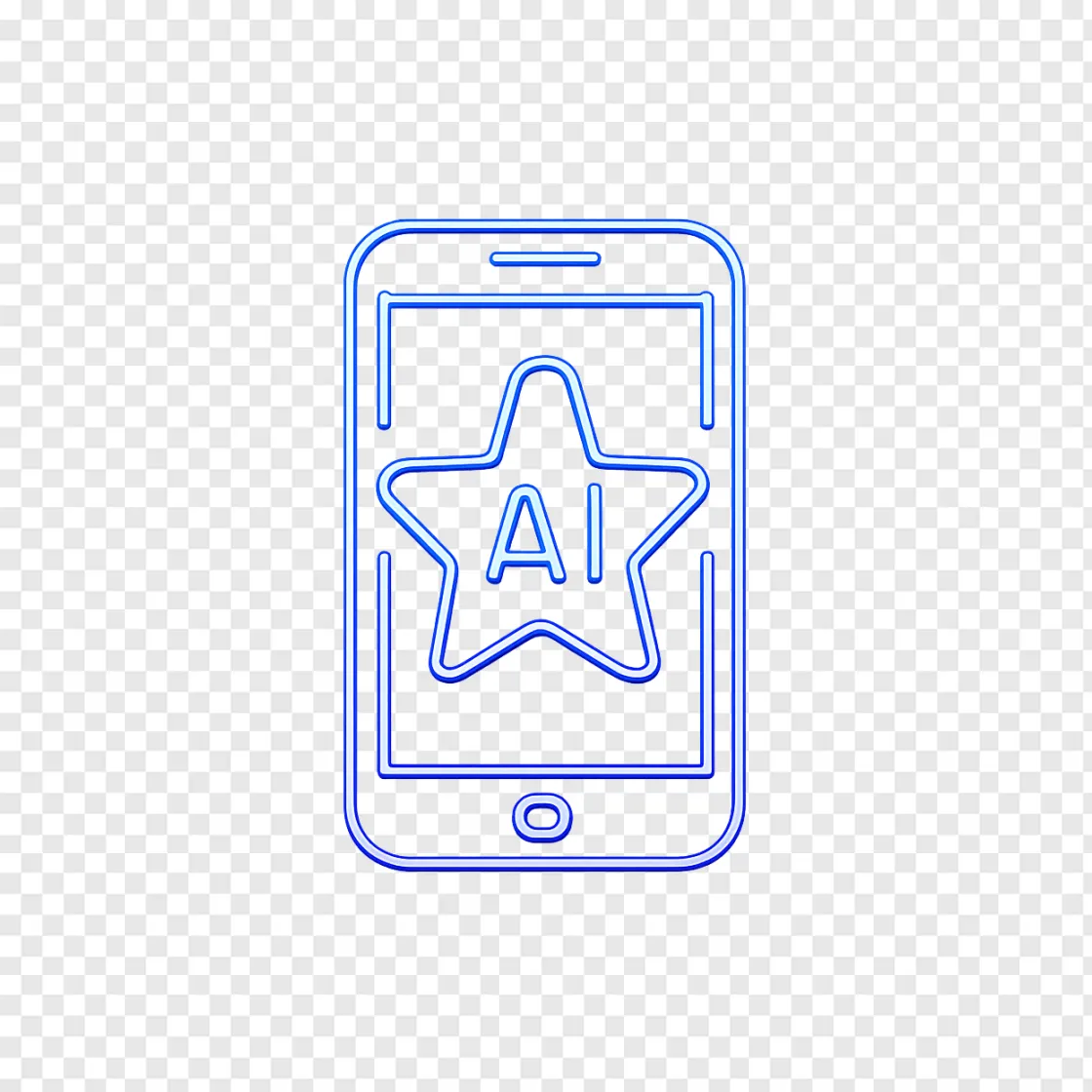 Gemini AI Assistant Tech Icon PNG