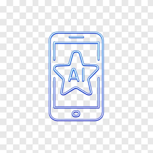 Gemini AI Assistant Tech Icon PNG