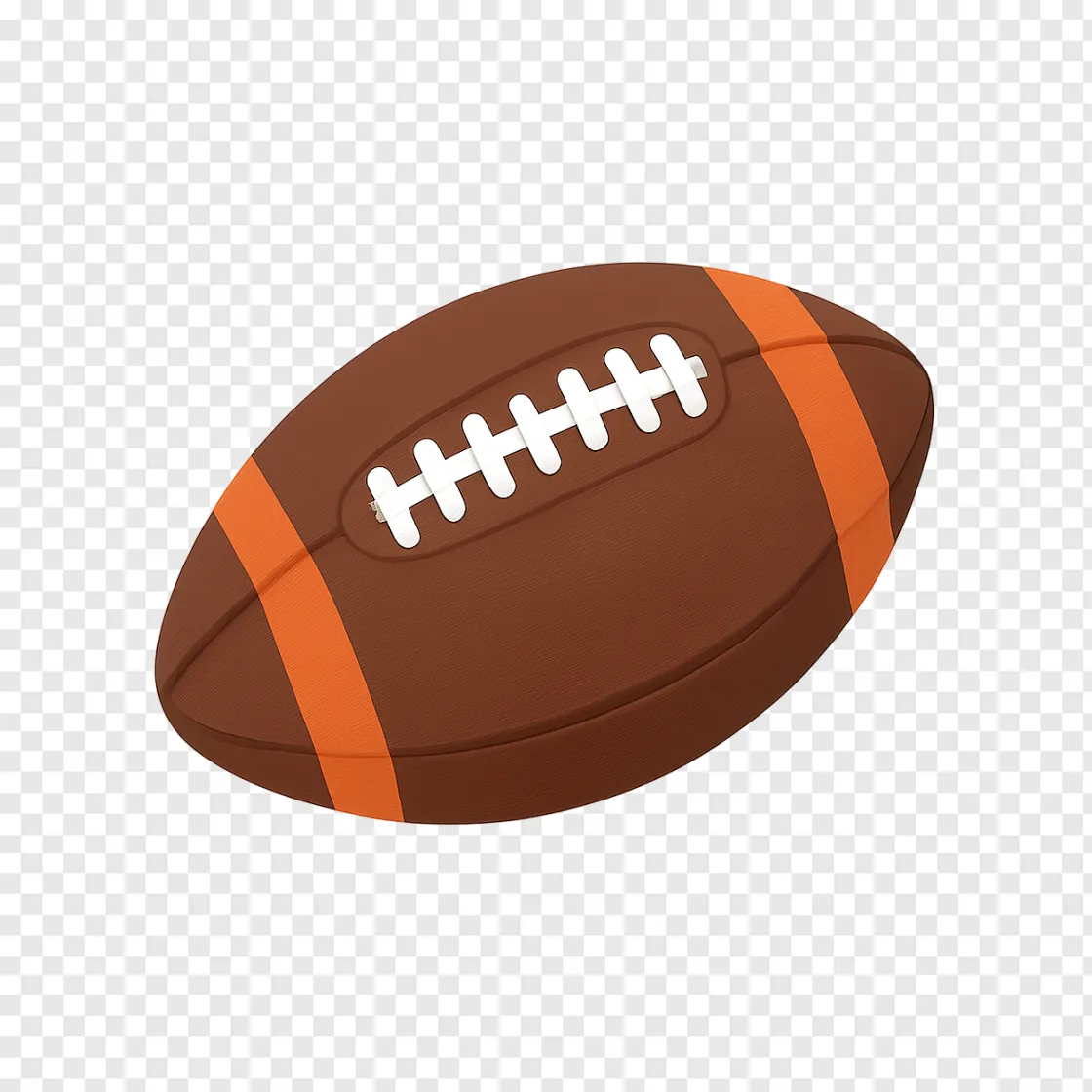 American Football PNG Transparent Image