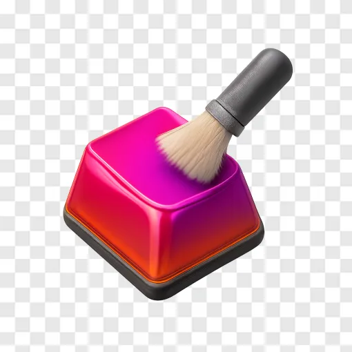 Clean Keycaps PNG - Gaming Setup Graphic