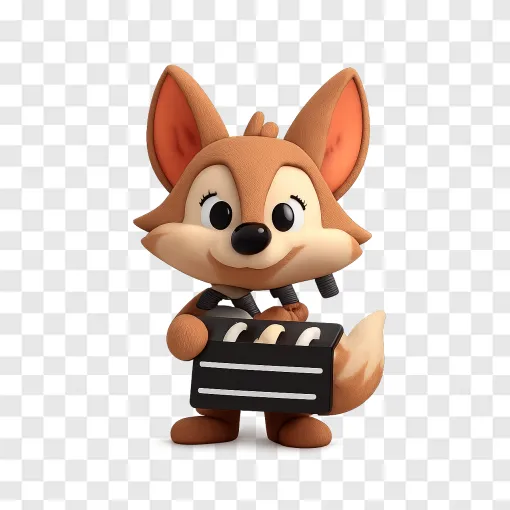 Coyote Movie Clapperboard PNG Design
