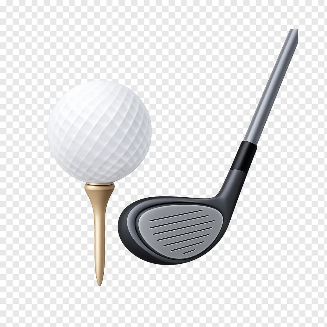Golf Ball On Tee PNG Transparent Image