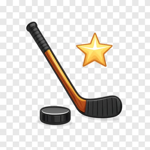 Star Hockey Player Equipment PNG For Sports Design