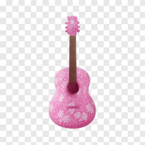 Dolly Parton Acoustic Guitar Sparkle PNG Design