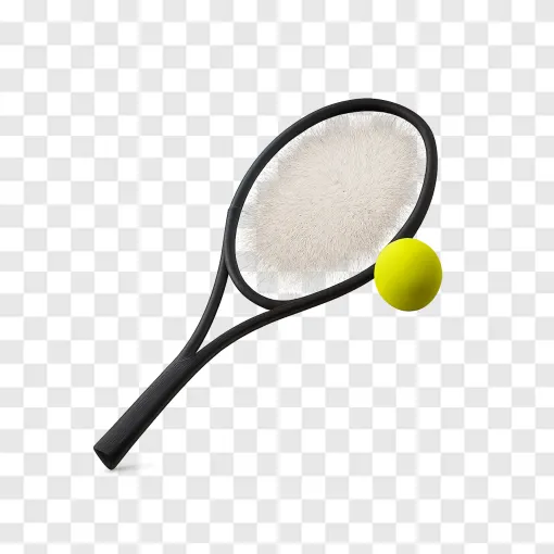 Tennis Racket And Ball PNG For Sports Designs