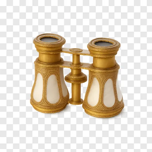 Vintage Opera Glasses PNG Transparent Image