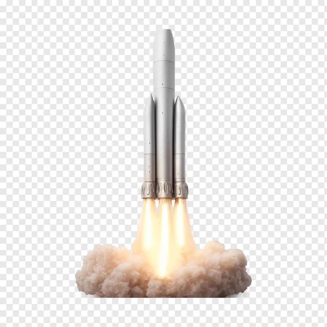 Space Rocket Launch PNG Transparent Image