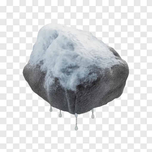 Glacier Rock With Water PNG Free Download