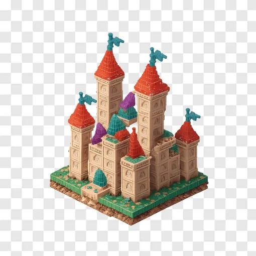 Epic Minecraft Castle Block Build PNG