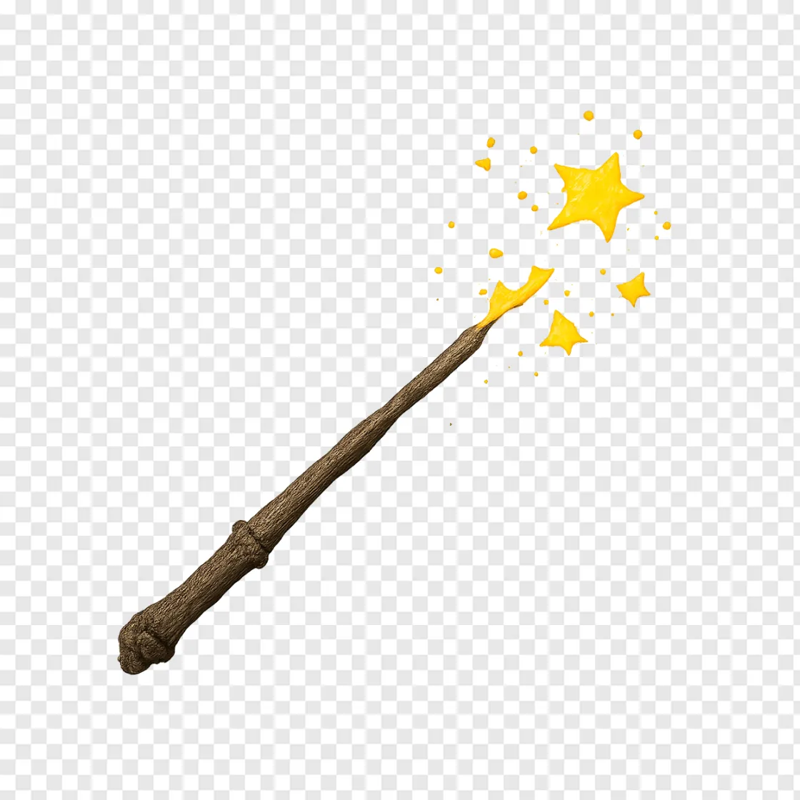 Magic Wand PNG Transparent Background