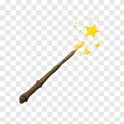 Magic Wand PNG Transparent Background
