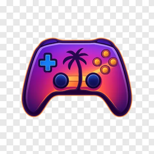 GTA 6 Gaming Controller PNG Transparent Image