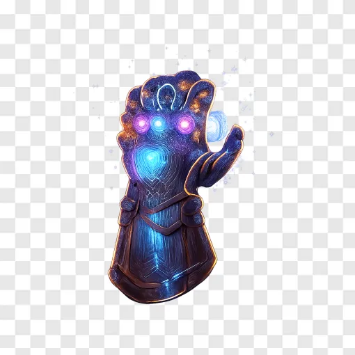Glowing Superhero Gauntlet PNG Free Download