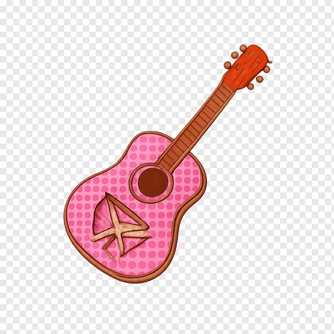Dolly Parton Style Country Guitar PNG