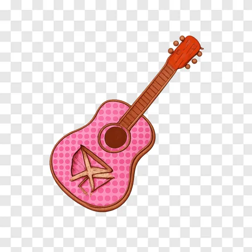 Dolly Parton Style Country Guitar PNG