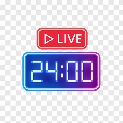 24 Hour Stream PNG Transparent Image
