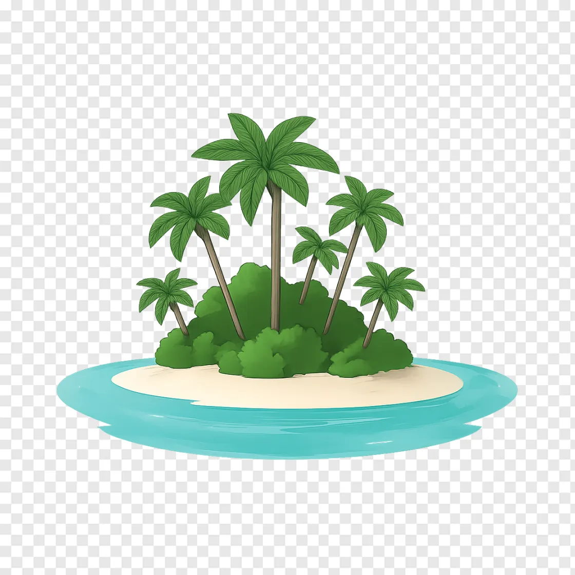 Private Island PNG Transparent Image