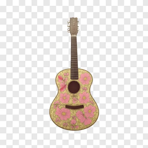 Glitter Country Guitar PNG Free Download