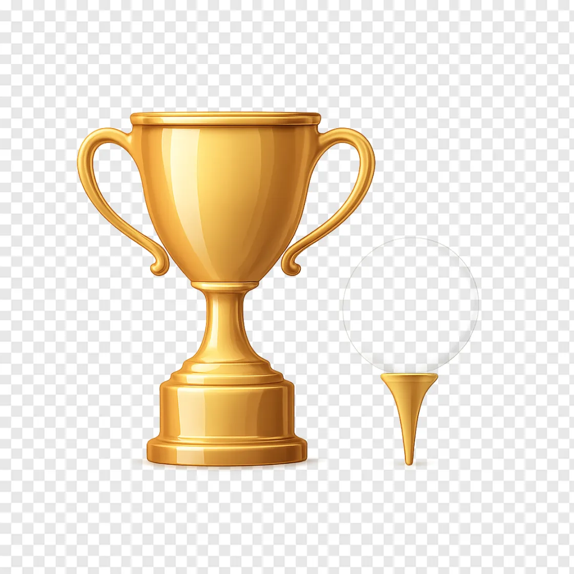 Golf Trophy PNG Transparent Background