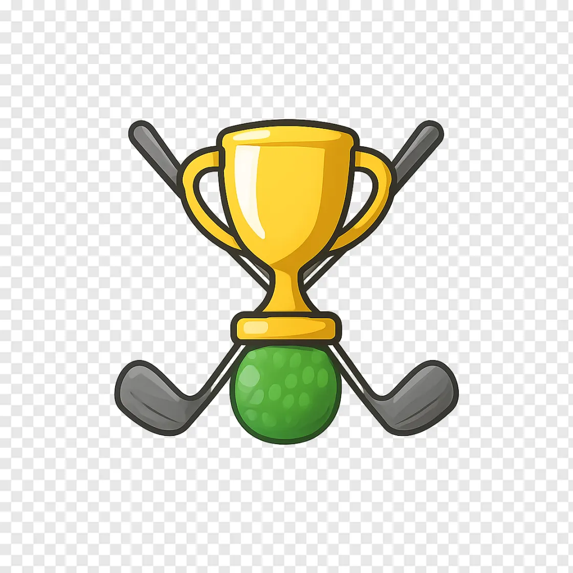 Golf Trophy PNG Image With Transparent Background