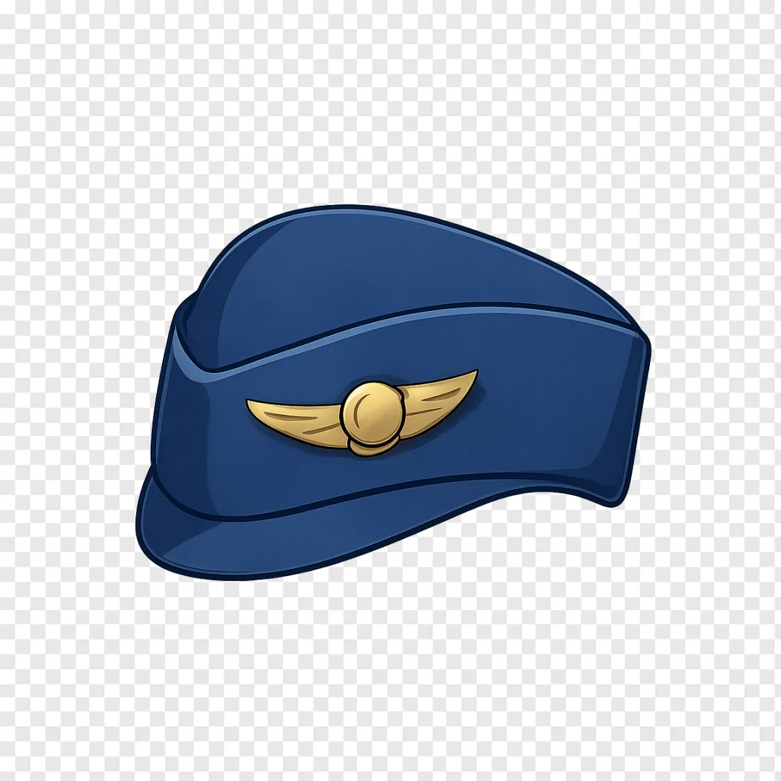 Flight Attendant Hat PNG Transparent Image