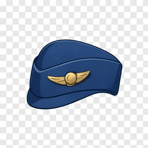 Flight Attendant Hat PNG Transparent Image