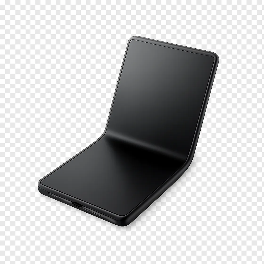 Futuristic Folding Smartphone PNG