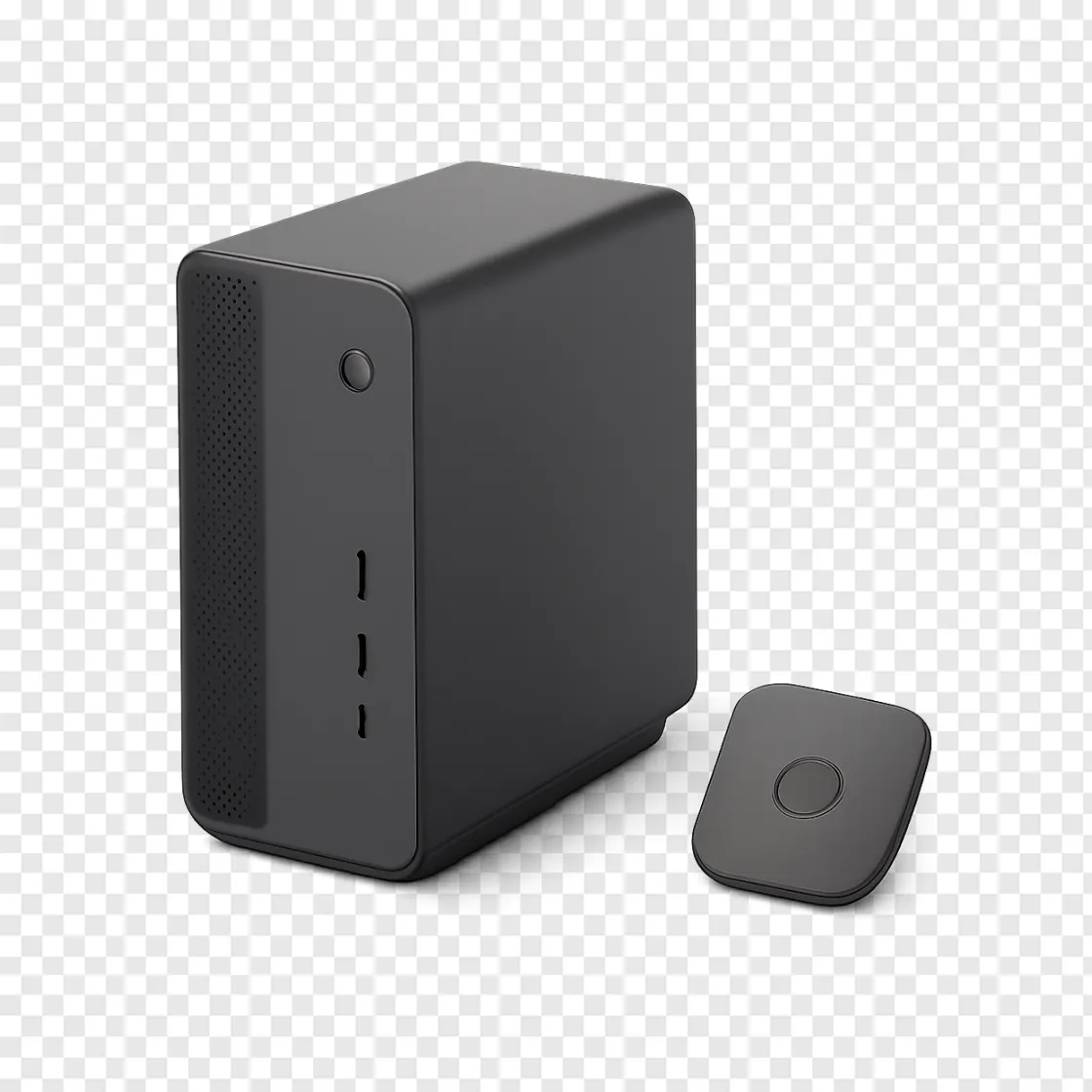 Mac Mini And Smart Tracker PNG Image For Tech Designs
