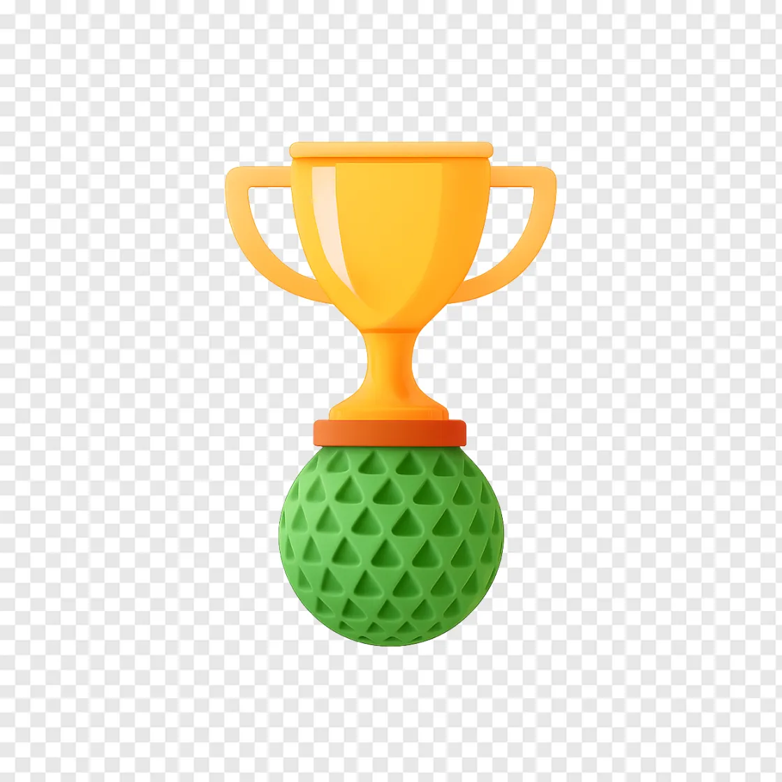 Golf Trophy PNG Image For Sports Design
