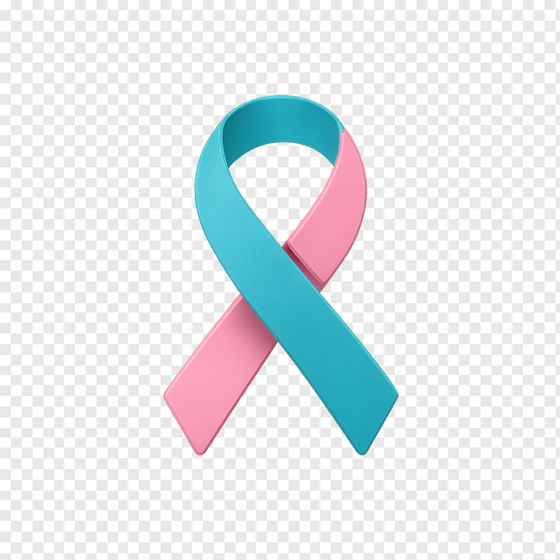 Cancer Awareness Ribbon PNG Vector Graphic