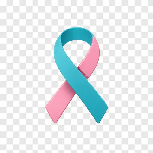Cancer Awareness Ribbon PNG Vector Graphic