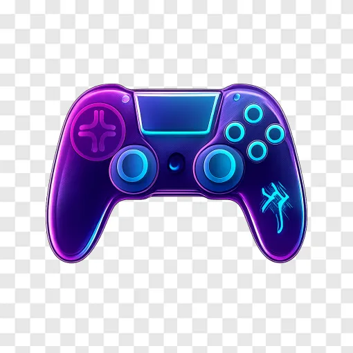 GTA 6 Gaming Controller Neon PNG