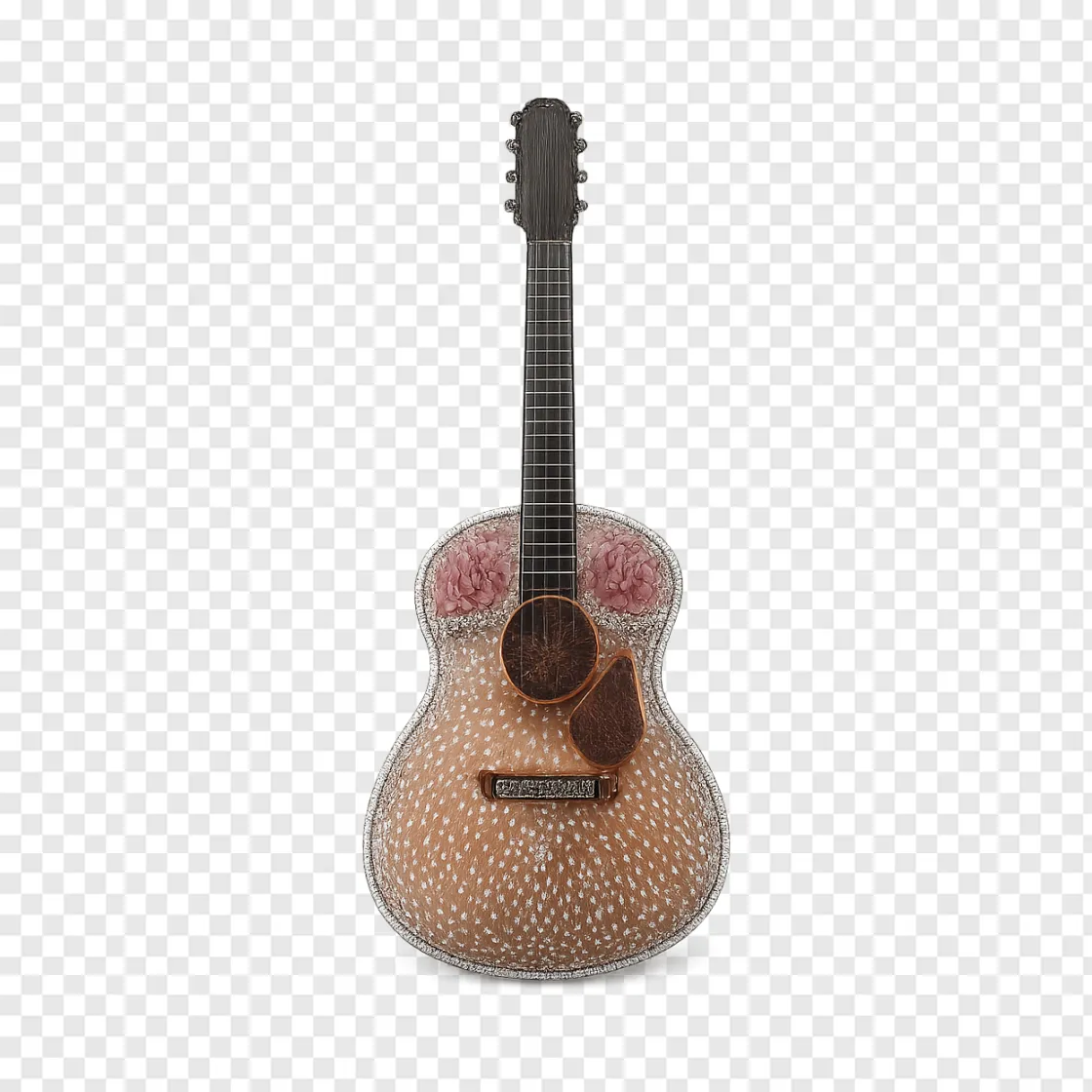 Glittering Country Music Guitar PNG Design