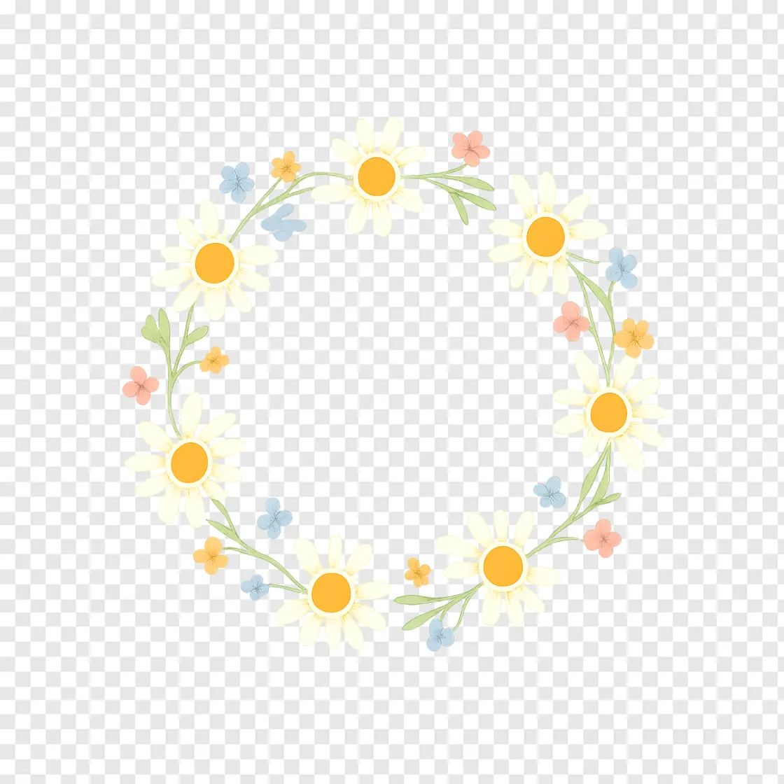 Daisy Chain PNG Vector Free Download