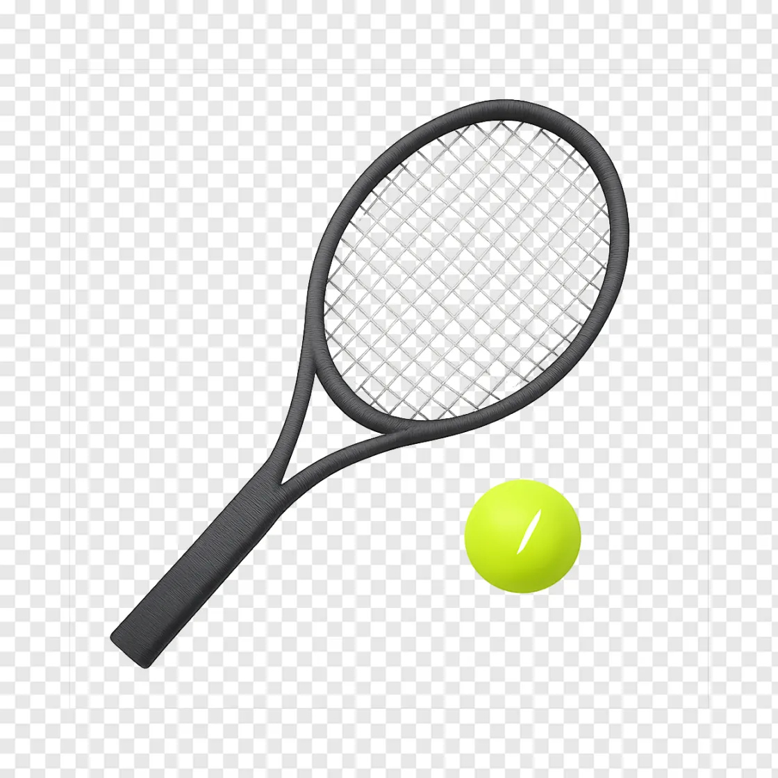 Tennis Racket And Ball PNG Transparent Image