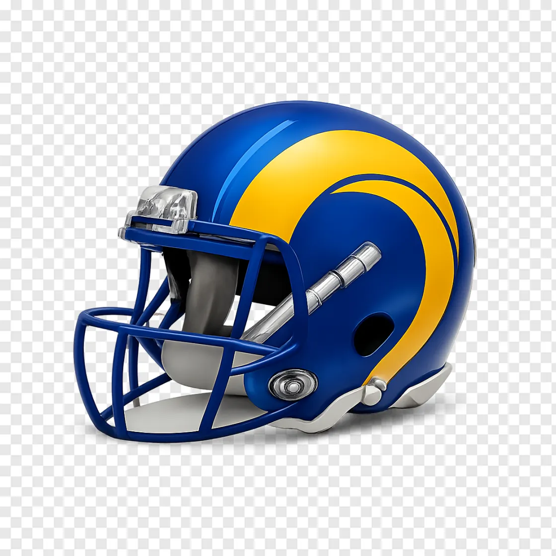 Los Angeles Rams Helmet PNG Transparent Image