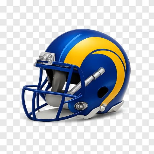 Los Angeles Rams Helmet PNG Transparent Image