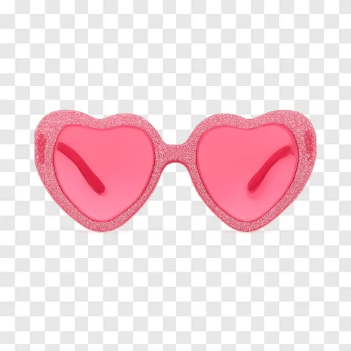 Retro Heart Sunglasses PNG For Concert Fans