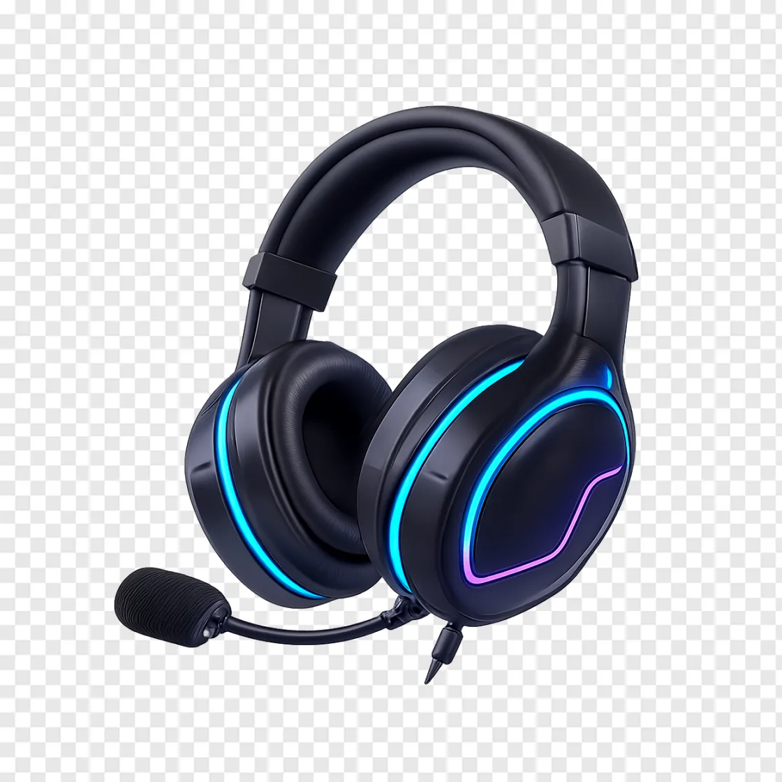 Gaming Headset PNG Transparent Background