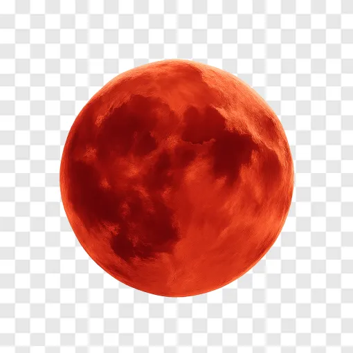 Blood Moon PNG Transparent Image