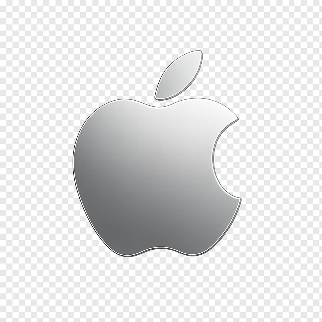 Sleek Apple Logo PNG Icon For Tech Designs