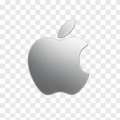 Sleek Apple Logo PNG Icon For Tech Designs