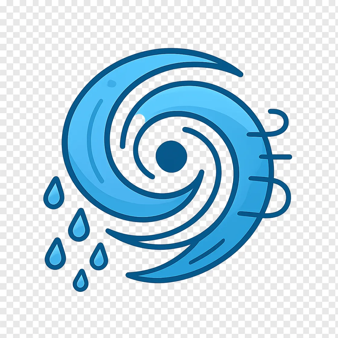 Hurricane Weather Map Icon PNG