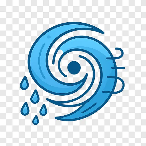 Hurricane Weather Map Icon PNG
