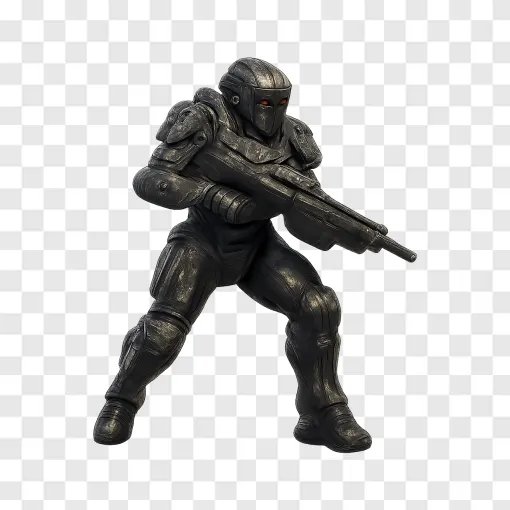 Futuristic Space Marine Infantry PNG For Sci-Fi Design