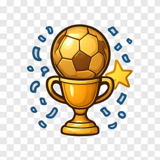Lionel Messi Legacy Soccer Trophy PNG