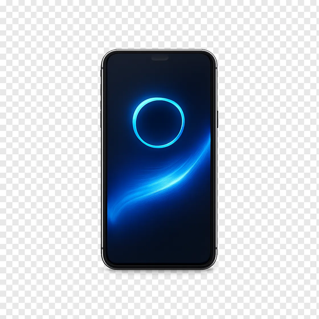 Modern Smartphone Software Update PNG Transparent Background