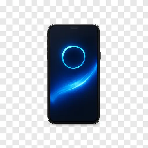 Modern Smartphone Software Update PNG Transparent Background