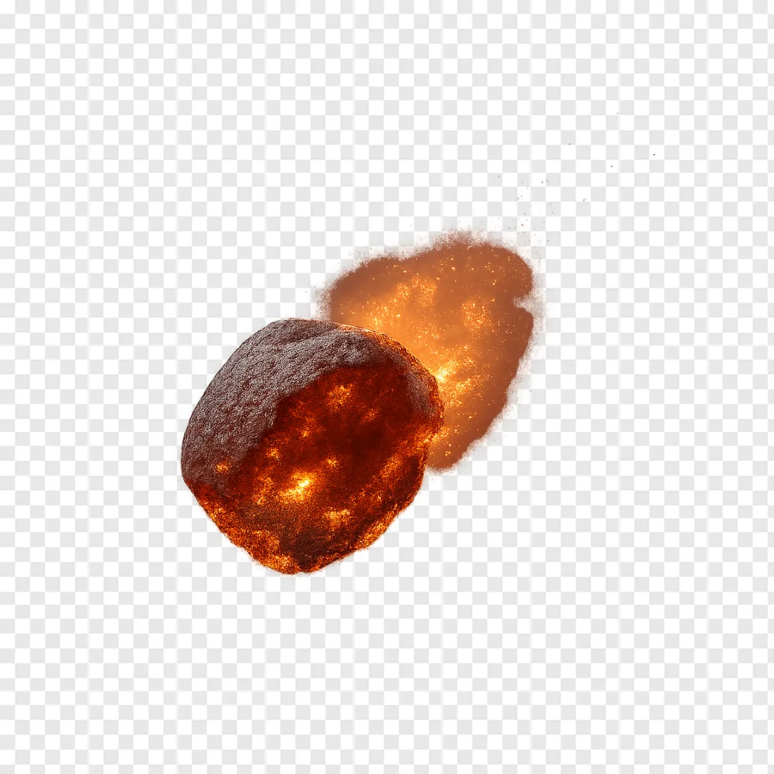 Meteorite Space Rock PNG Transparent Background