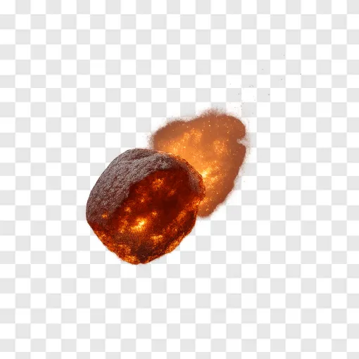 Meteorite Space Rock PNG Transparent Background